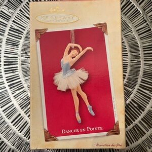 2 Hallmark 2003 Ballerina Ornaments
